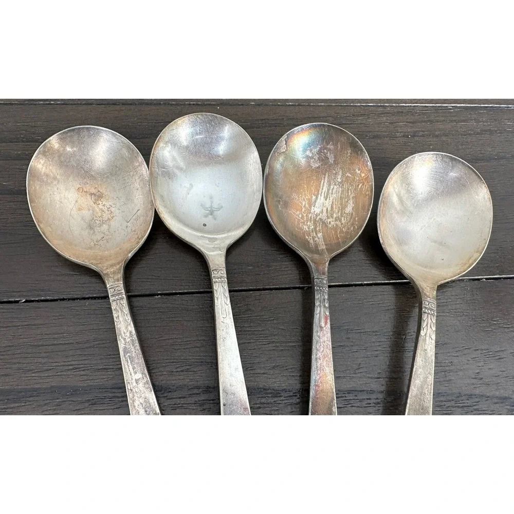 Lots Of 4 Oneida Ltd 1881 Sliverplate Rogers Soup Spoon
